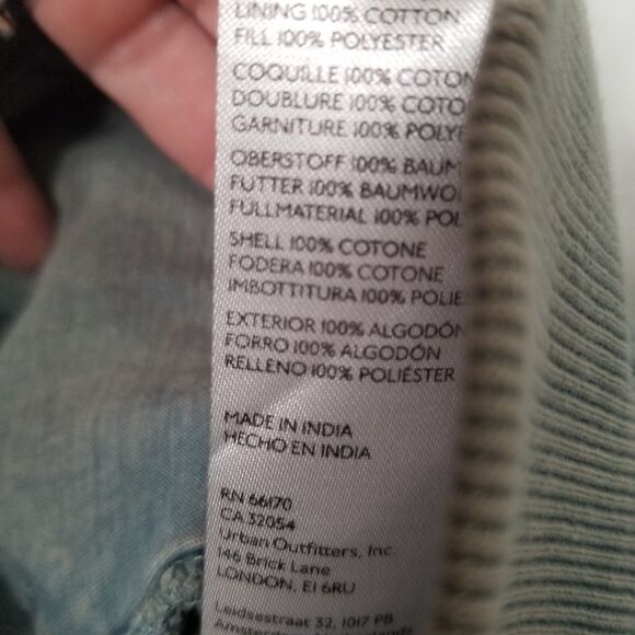 Pilcro And The Letterpress Anthropologie Quilted Bomber Jacket Top XS Grunge - Picture 11 of 14